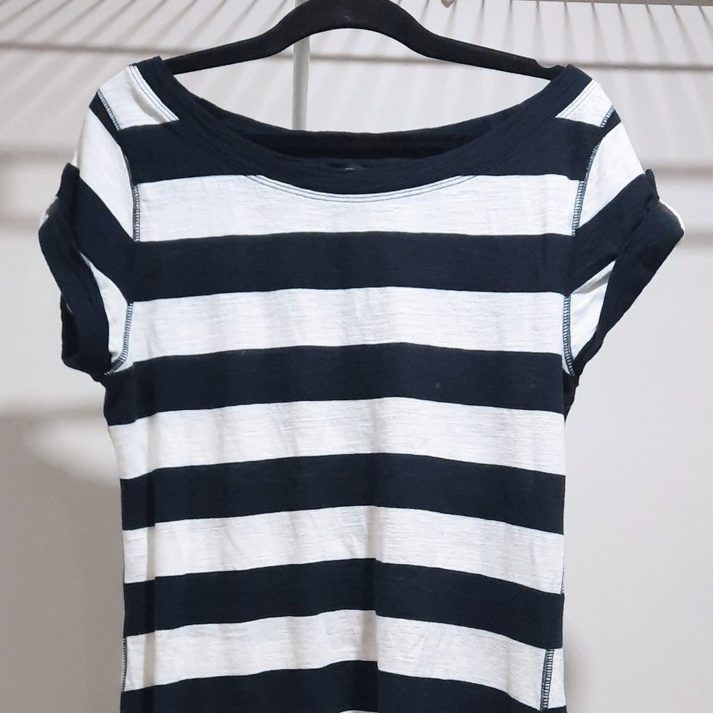Navy and White Banana Republic Dress
